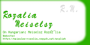 rozalia meiselsz business card